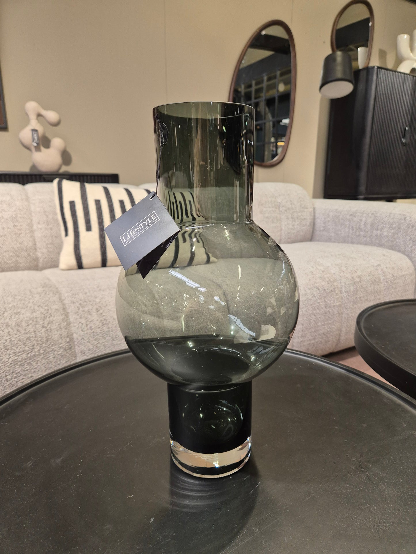Smoke Vaas | Glas | Smokey Black