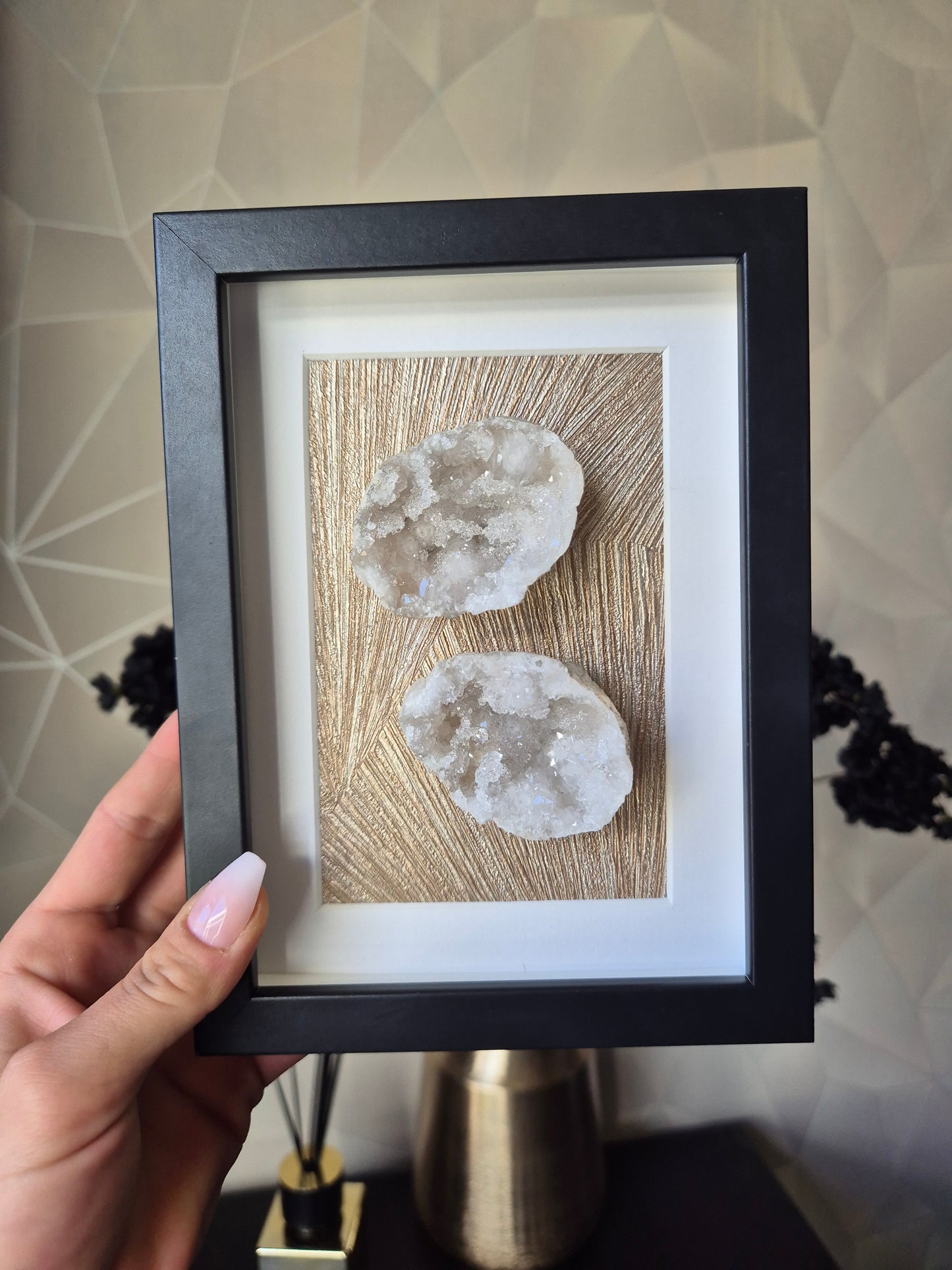 Bergkristal Geode Lijst | 15×20cm