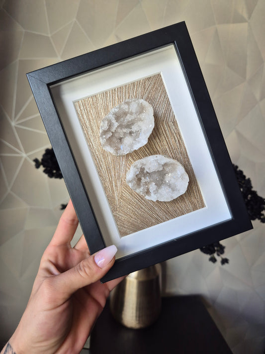 Bergkristal Geode Lijst | 15×20cm