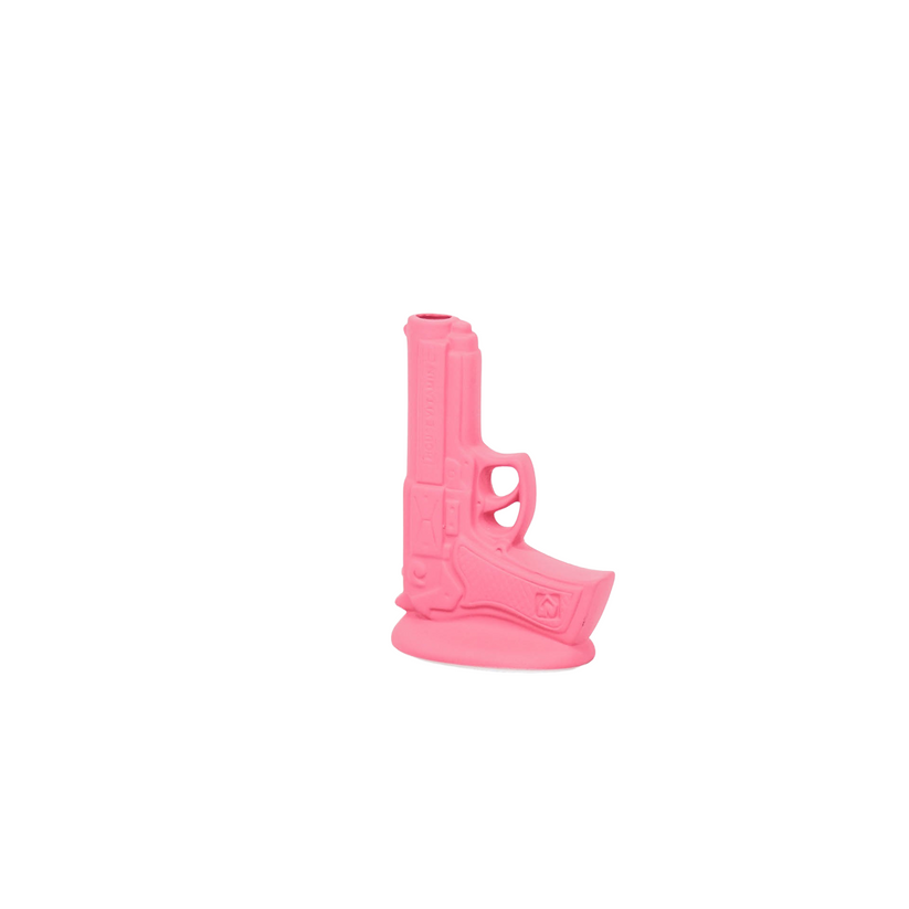 Pistool Vaas | Neon Roze | Keramiek | Housevitamin | 15×9×23 cm