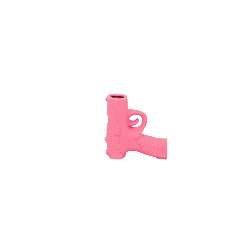 Pistool Vaasje | Neon Roze | Keramiek | Housevitamin | 12x5x12 cm