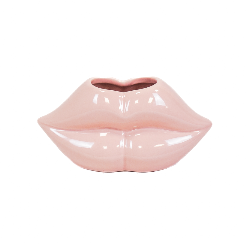 Lip Vaasje | Licht Roze | Housevitamin | 15,5x6,5x7,5cm