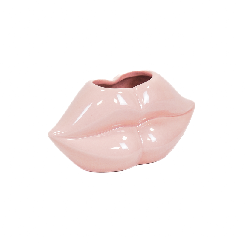 Lip Vaasje | Licht Roze | Housevitamin | 15,5x6,5x7,5cm