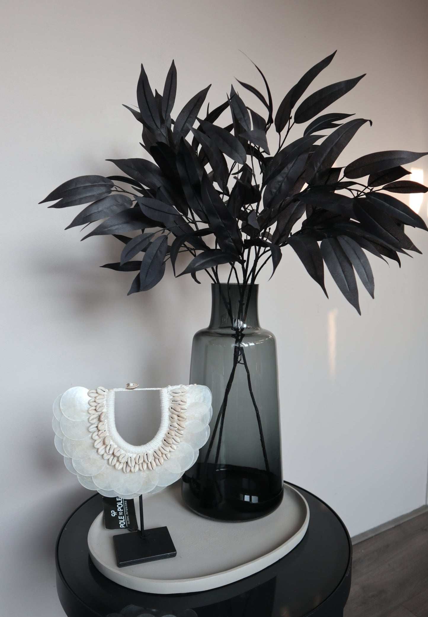 Zijden tak | Mango Leaves | 76cm | Zwart
