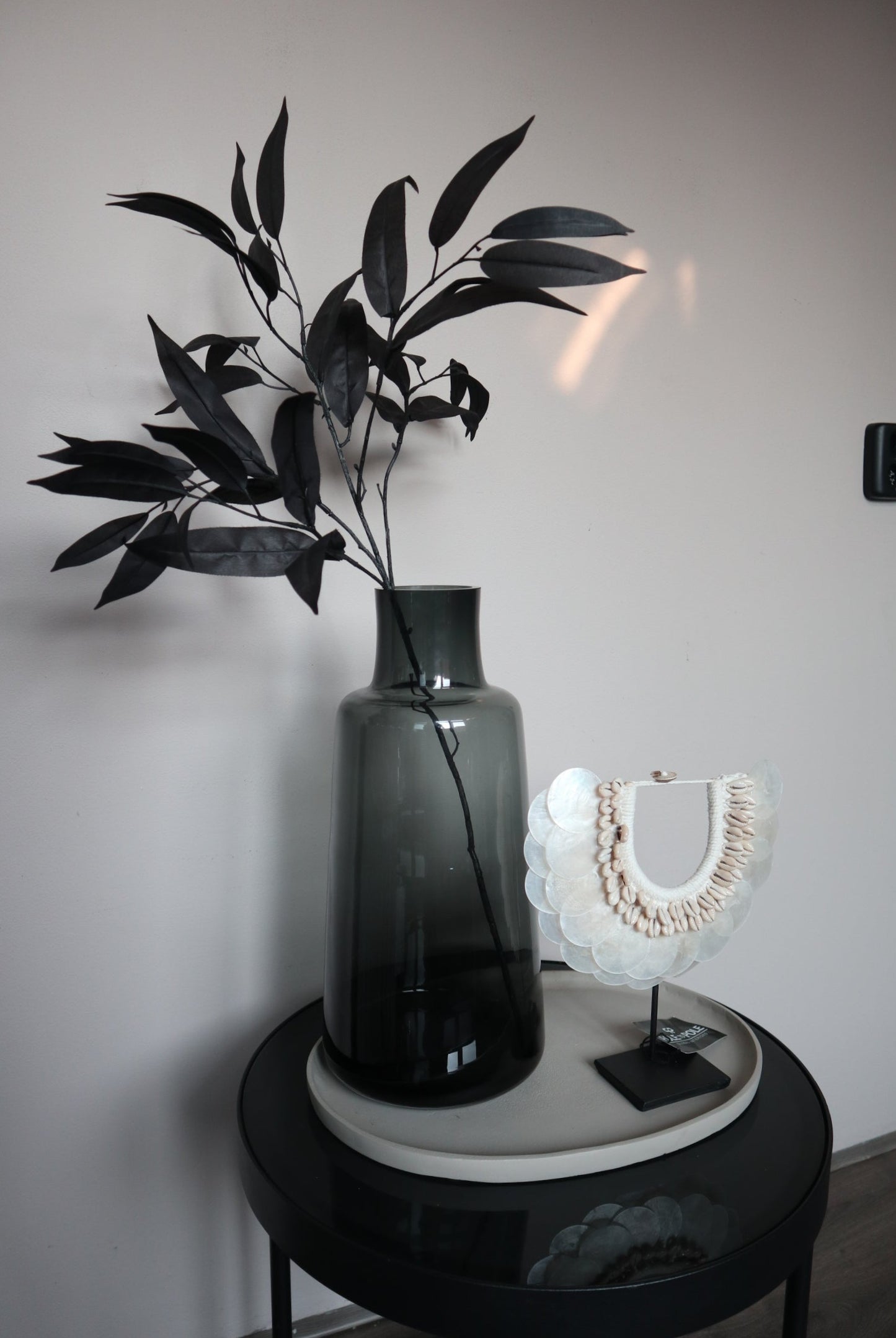 Zijden tak | Mango Leaves | 76cm | Zwart