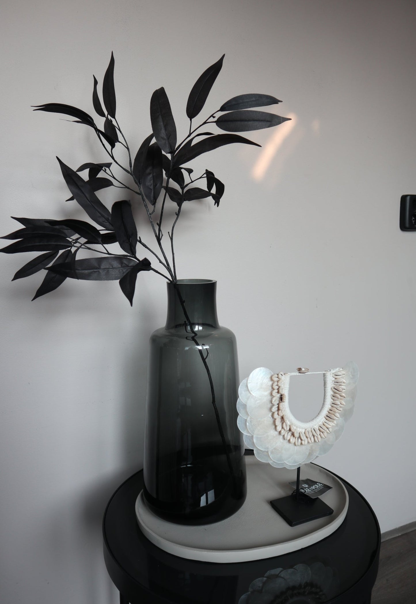 Zijden tak | Mango Leaves | 76cm | Zwart