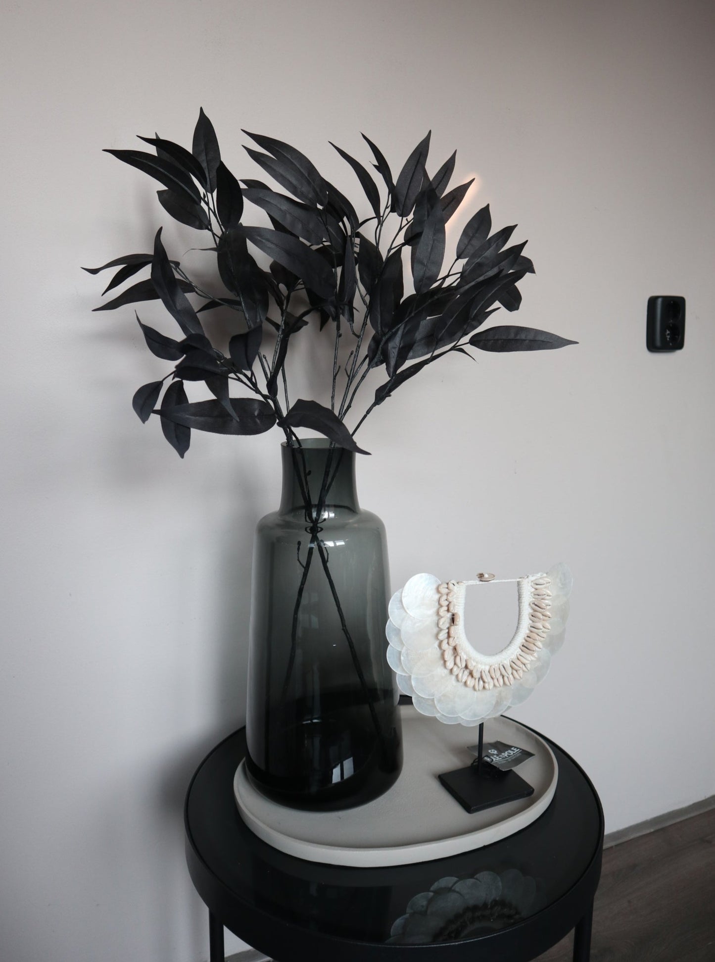 Zijden tak | Mango Leaves | 76cm | Zwart