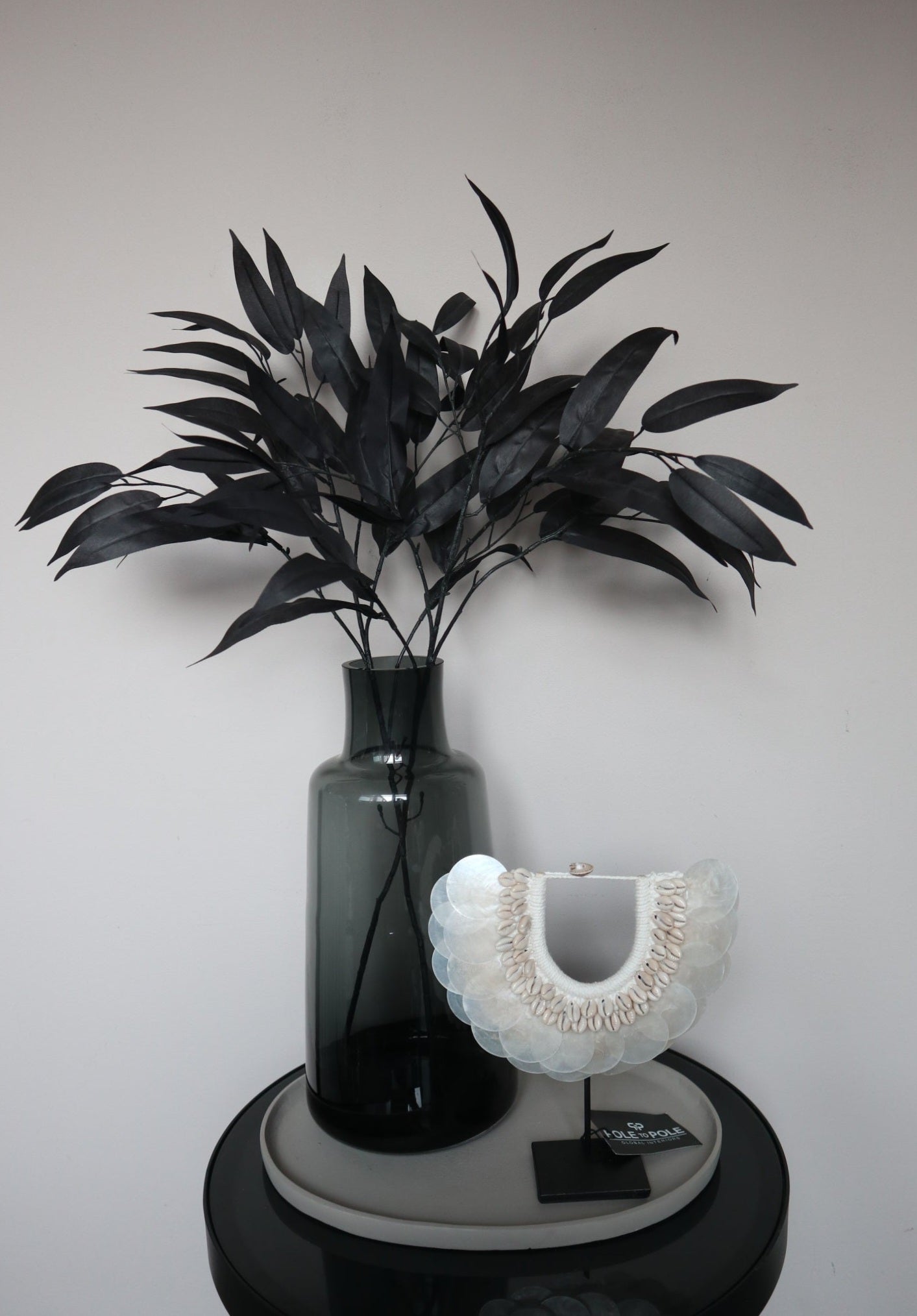 Zijden tak | Mango Leaves | 76cm | Zwart