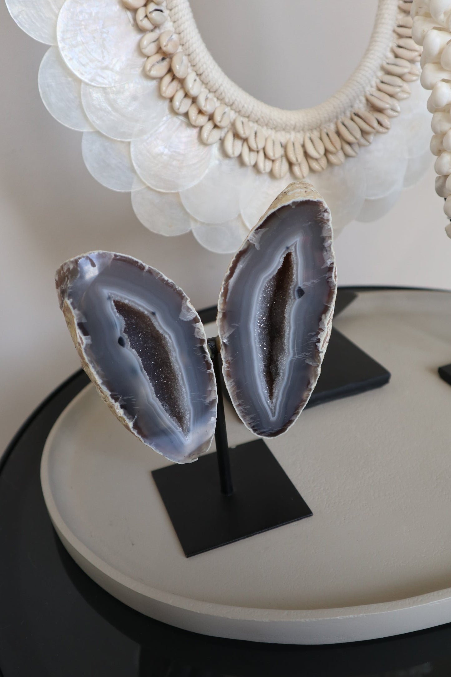 Agaat Vlinder op standaard | 907 gram