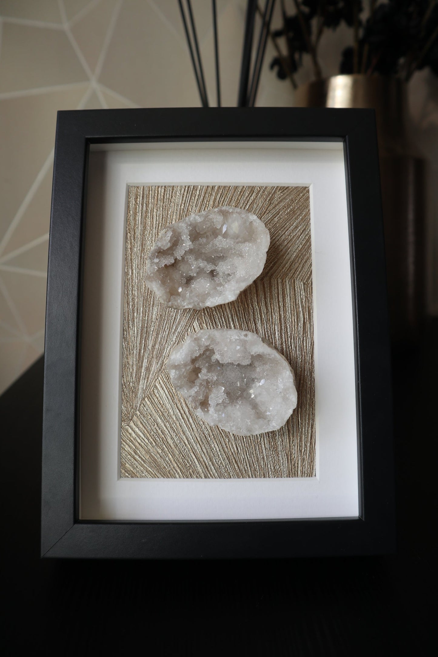 Bergkristal Geode Lijst | 15×20cm