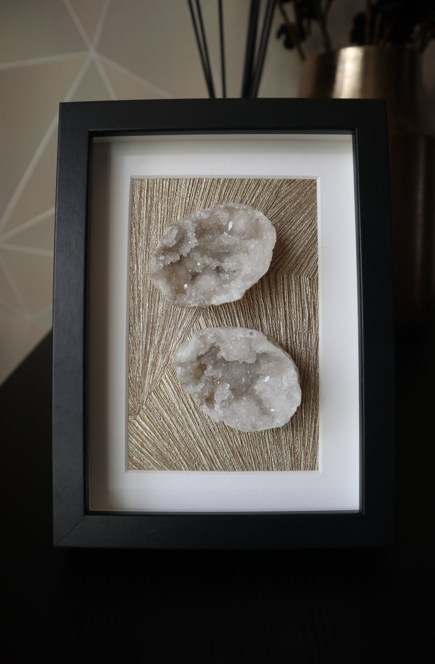 Bergkristal Geode Lijst | 15×20cm