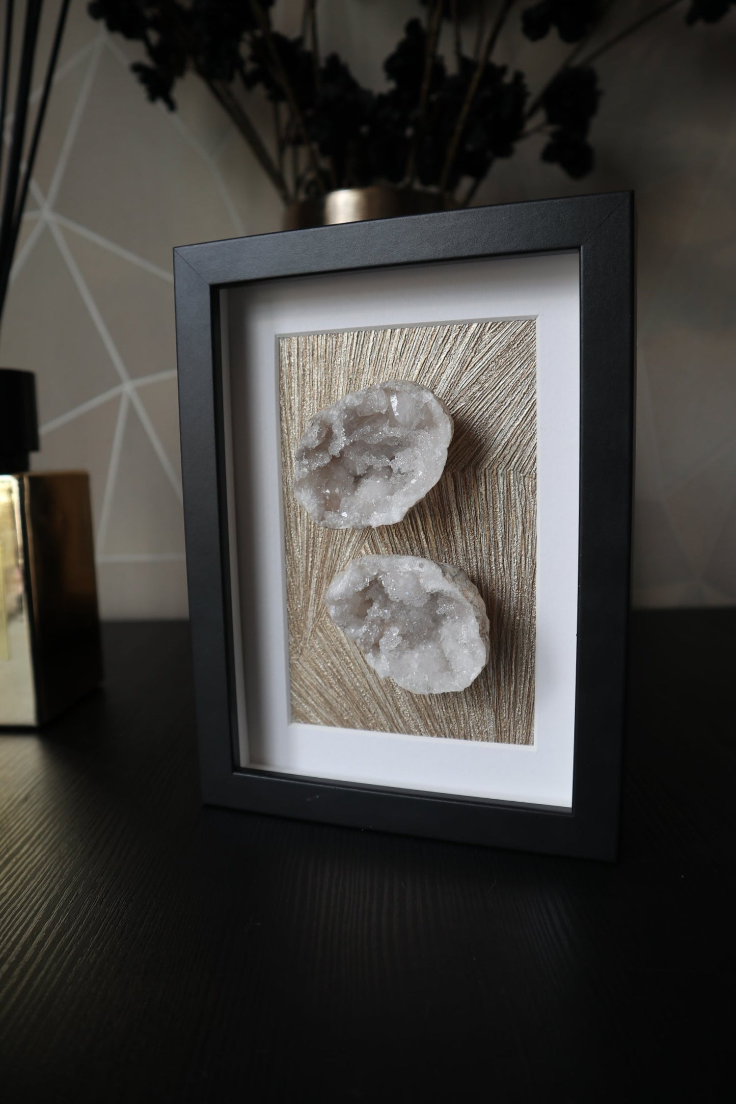 Bergkristal Geode Lijst | 15×20cm