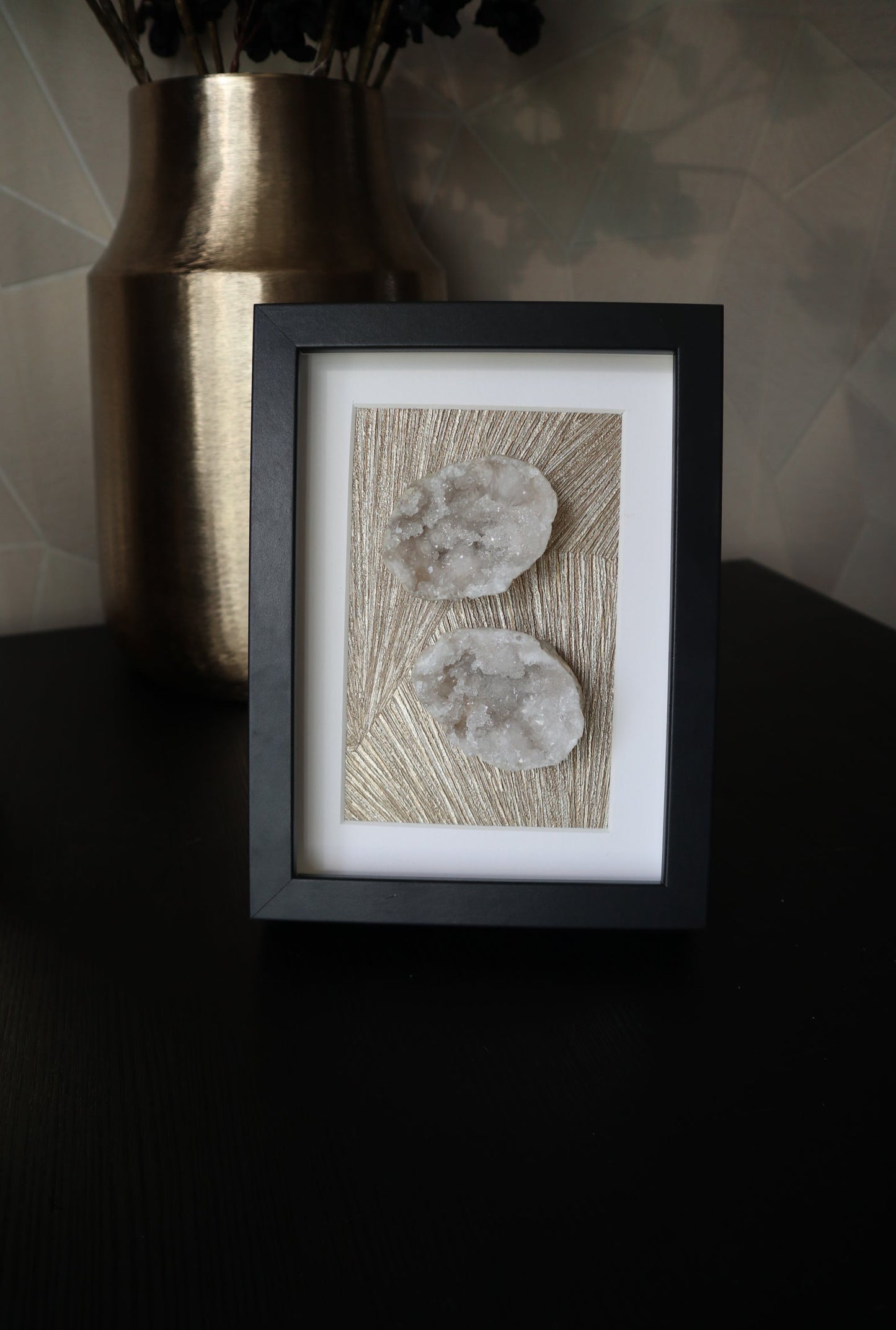 Bergkristal Geode Lijst | 15×20cm
