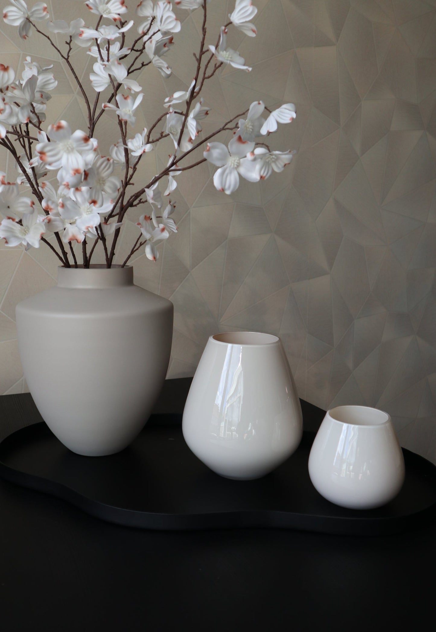 Tasman Windlicht/Vaas S Ivory | Vase The World | Ø18 x H20cm
