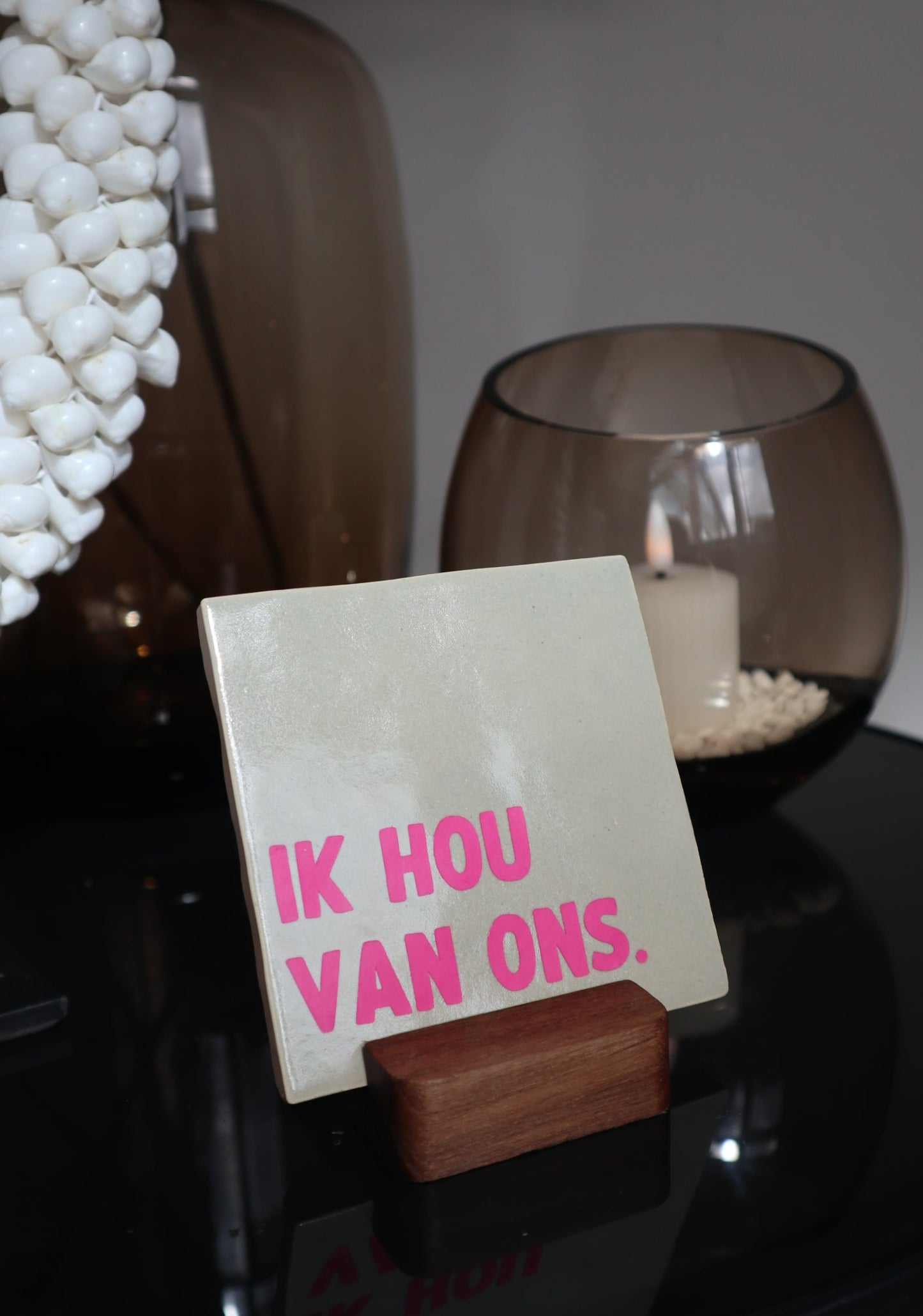 IK HOU VAN ONS | Tegeltje | 10×10cm