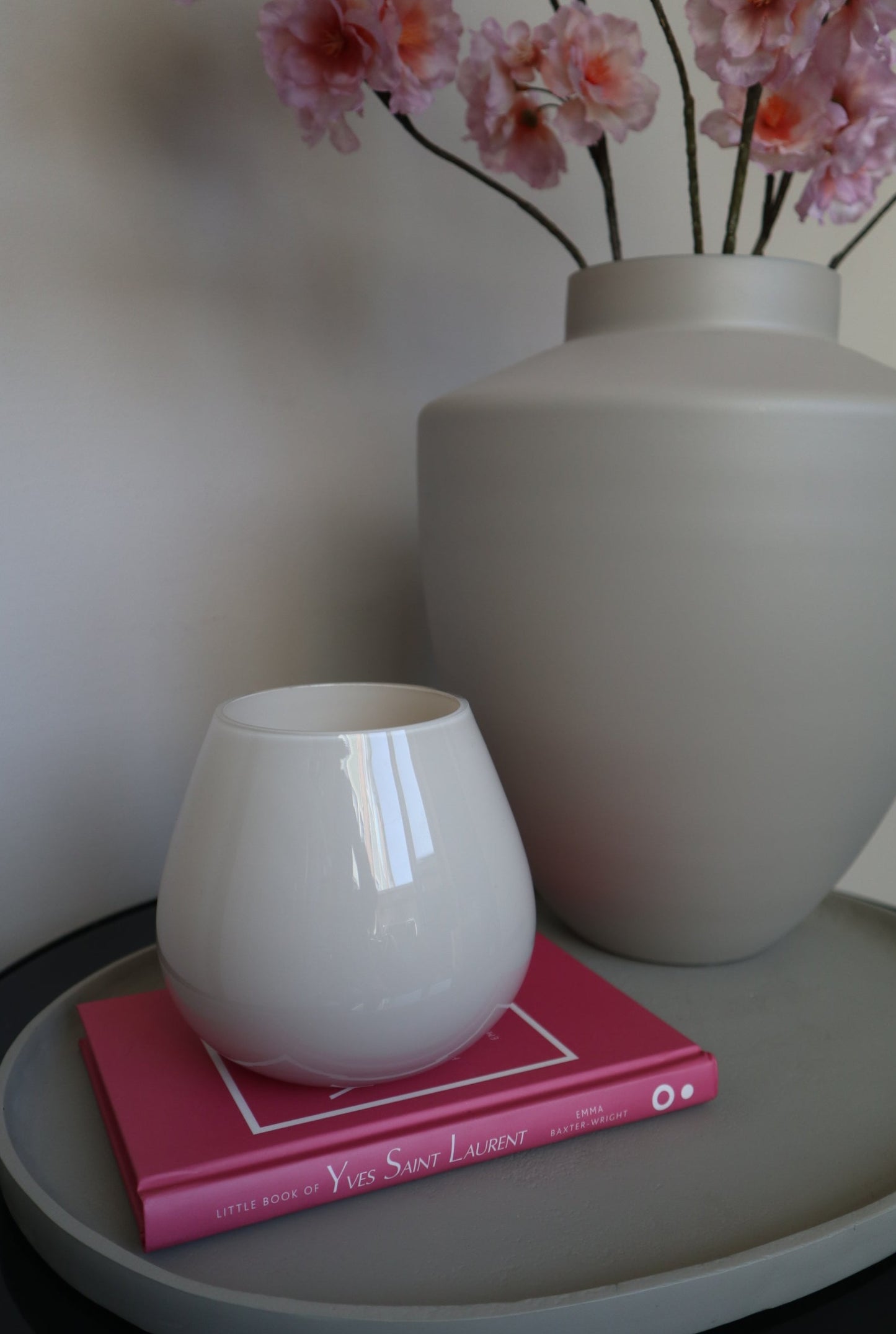 Tasman Windlicht XS Ivory | Vase The World | Ø12.5 × H11.5 cm
