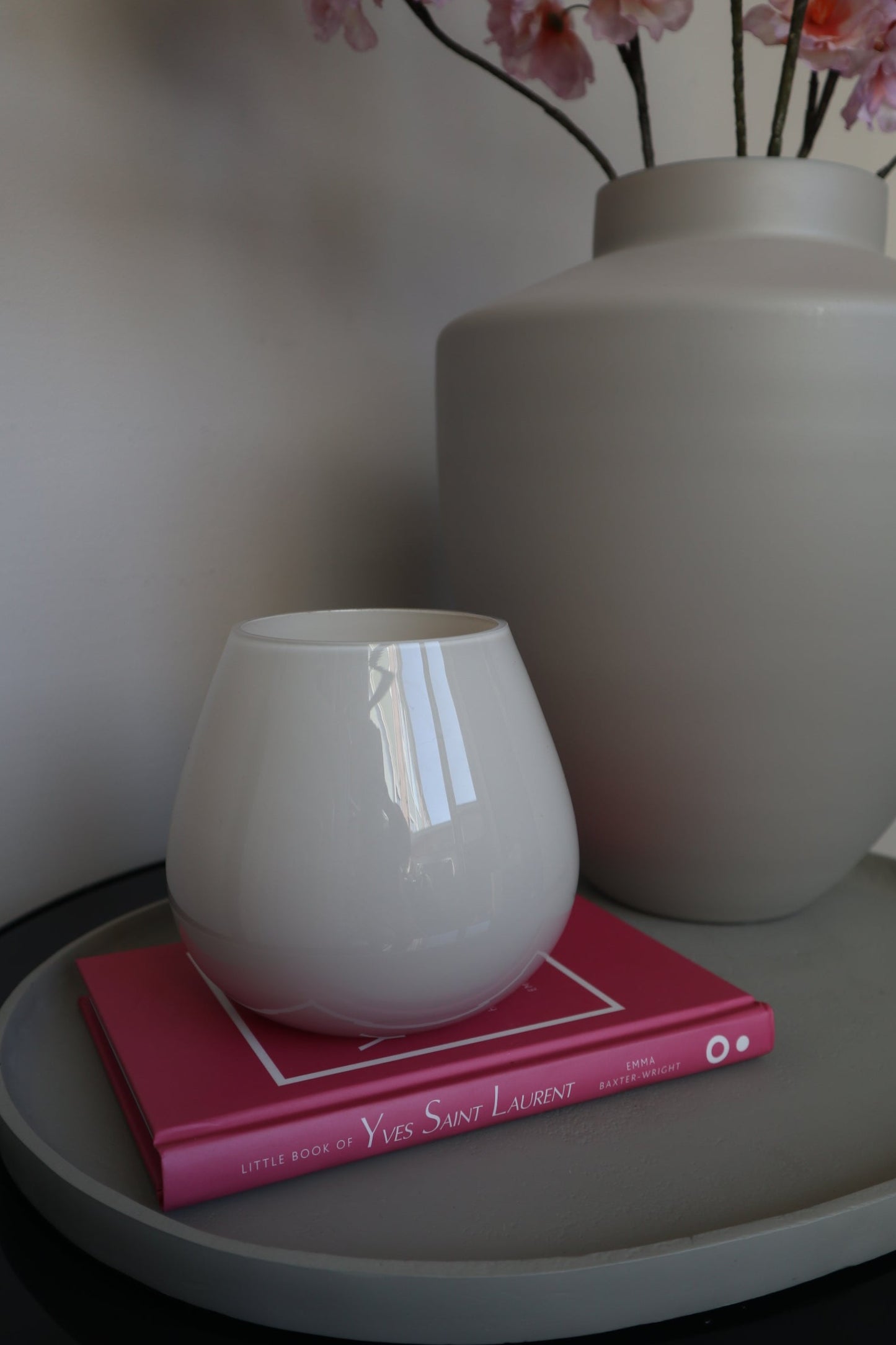 Tasman Windlicht XS Ivory | Vase The World | Ø12.5 × H11.5 cm