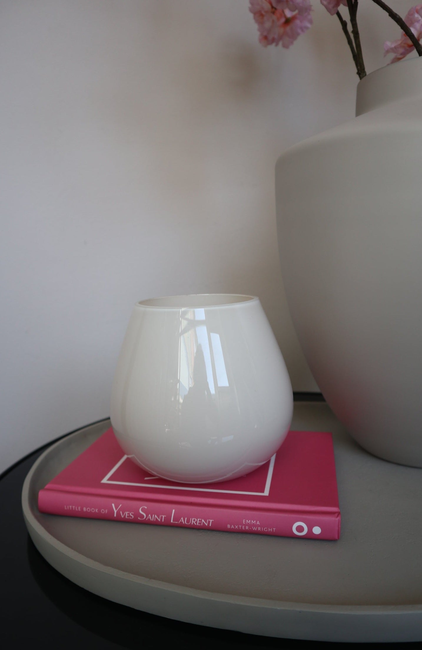 Tasman Windlicht XS Ivory | Vase The World | Ø12.5 × H11.5 cm