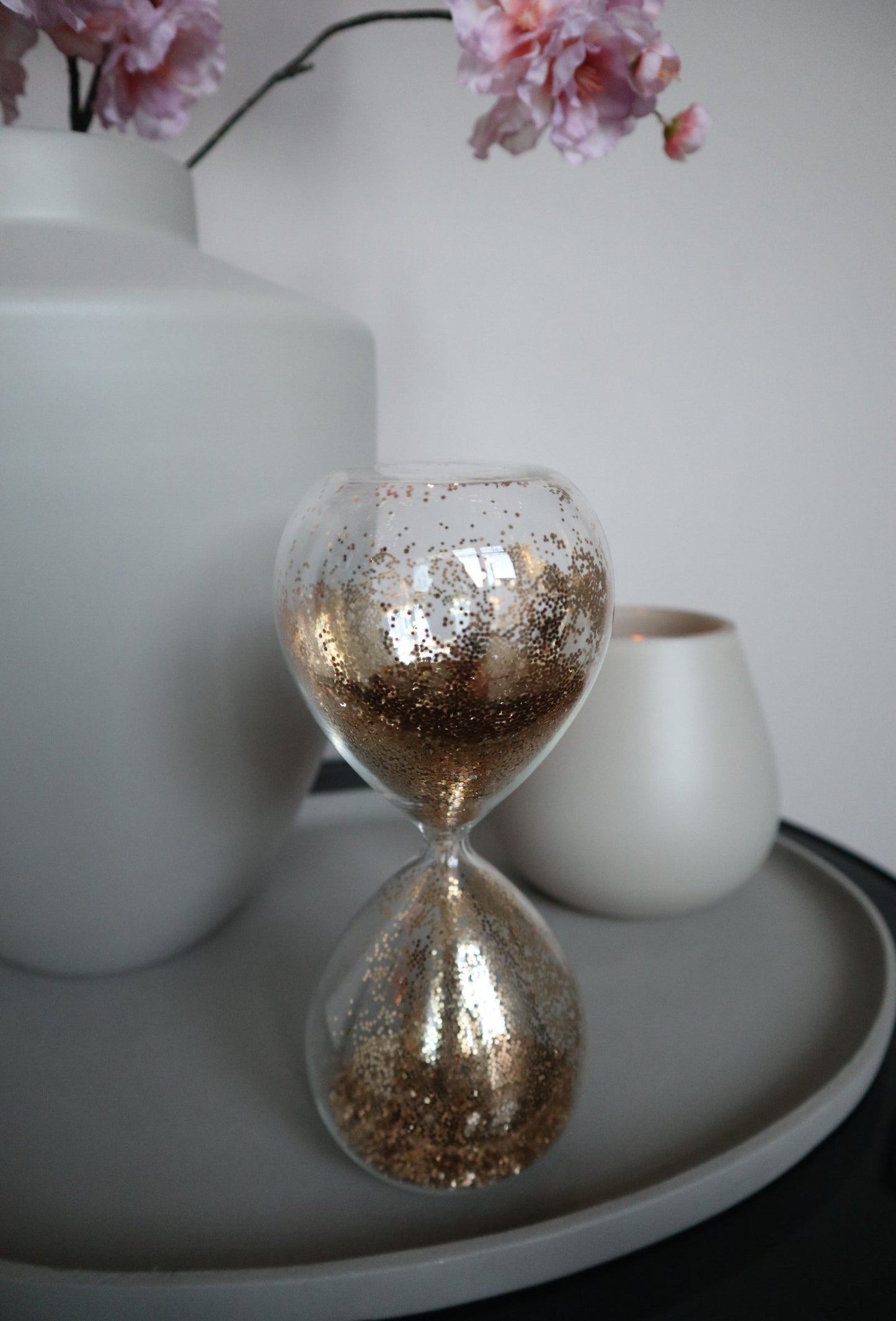 Decoratieve Zandloper | Goud Glitter | Sparkle