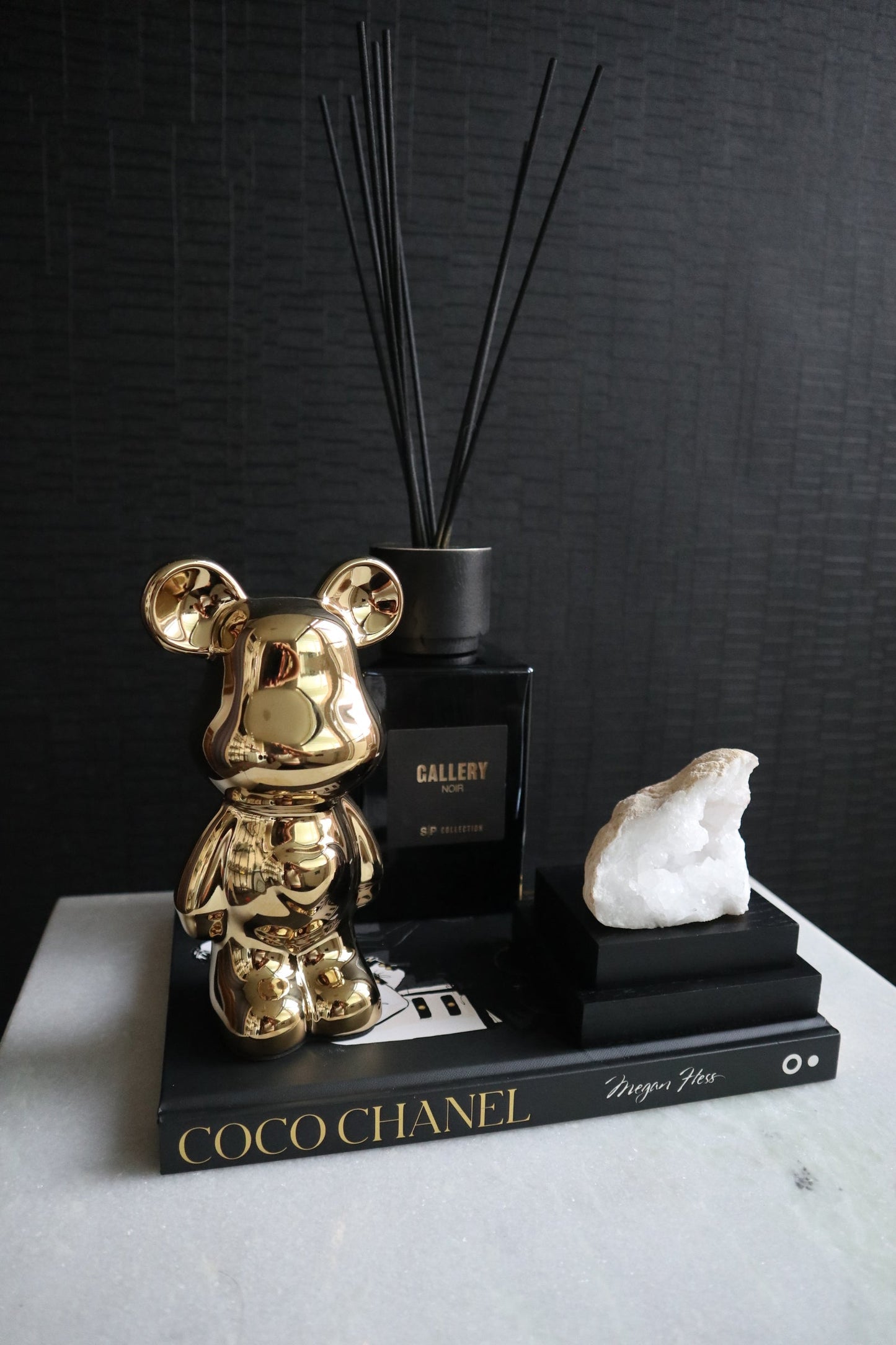 Design Teddy Beer Beeld | Goud | 18 cm | Keramiek