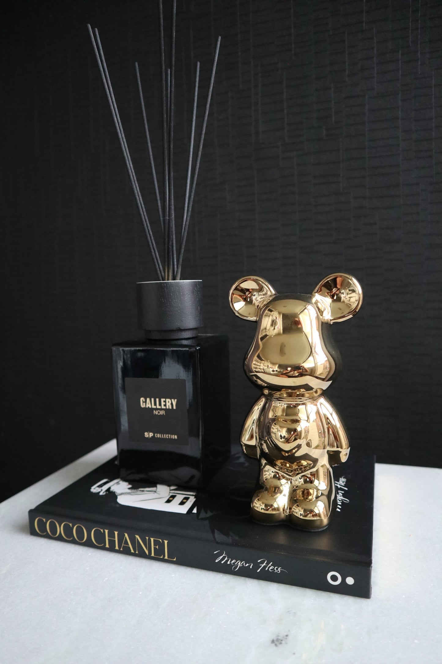 Design Teddy Beer Beeld | Goud | 18 cm | Keramiek