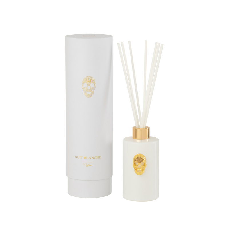 J-Line Geurolie Diffuser | Doodskop Nuit Wit 200ML