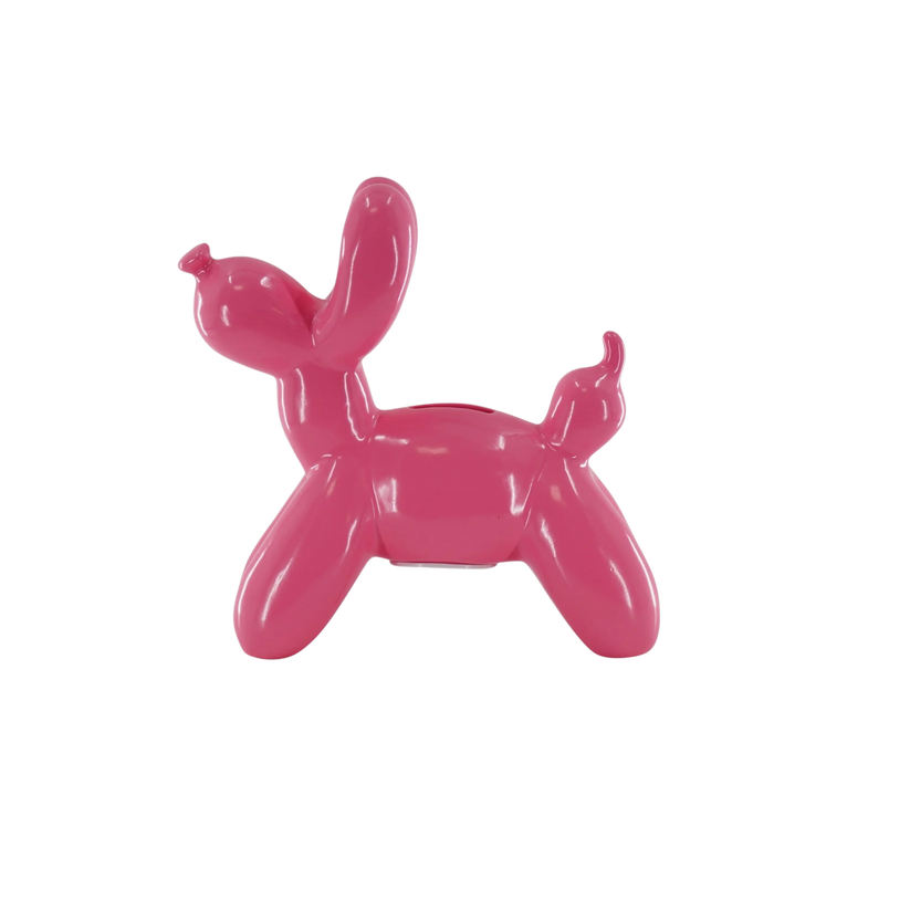 Ballonhond Spaarpot | Keramiek | Neon Roze | Housevitamin