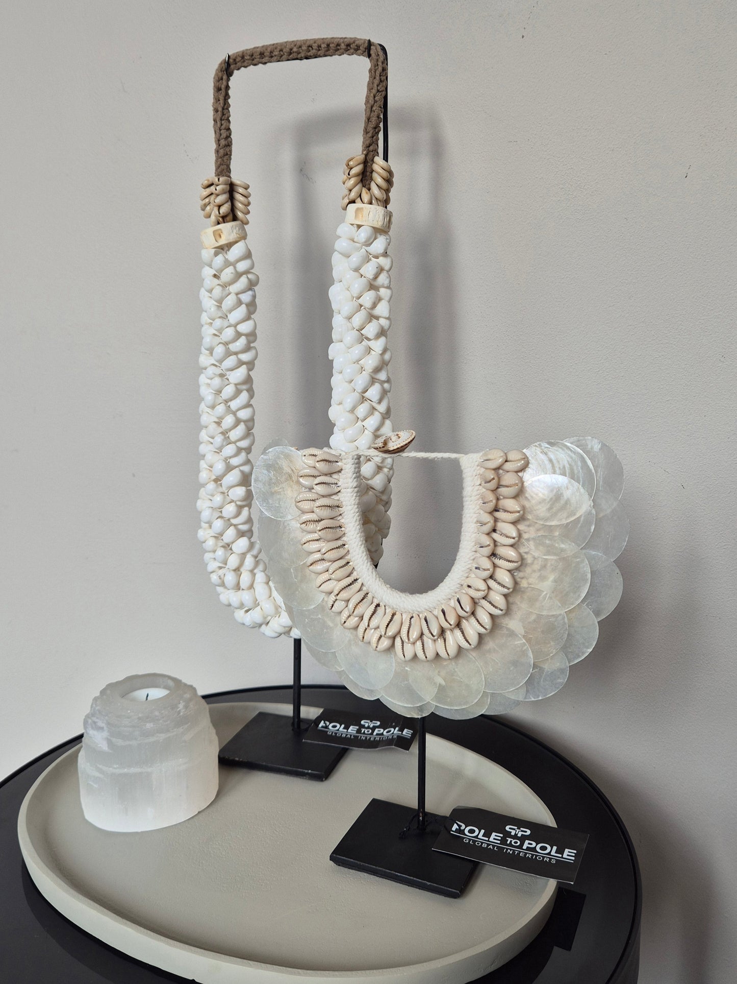 Schelpenketting op standaard | Ornament | Small