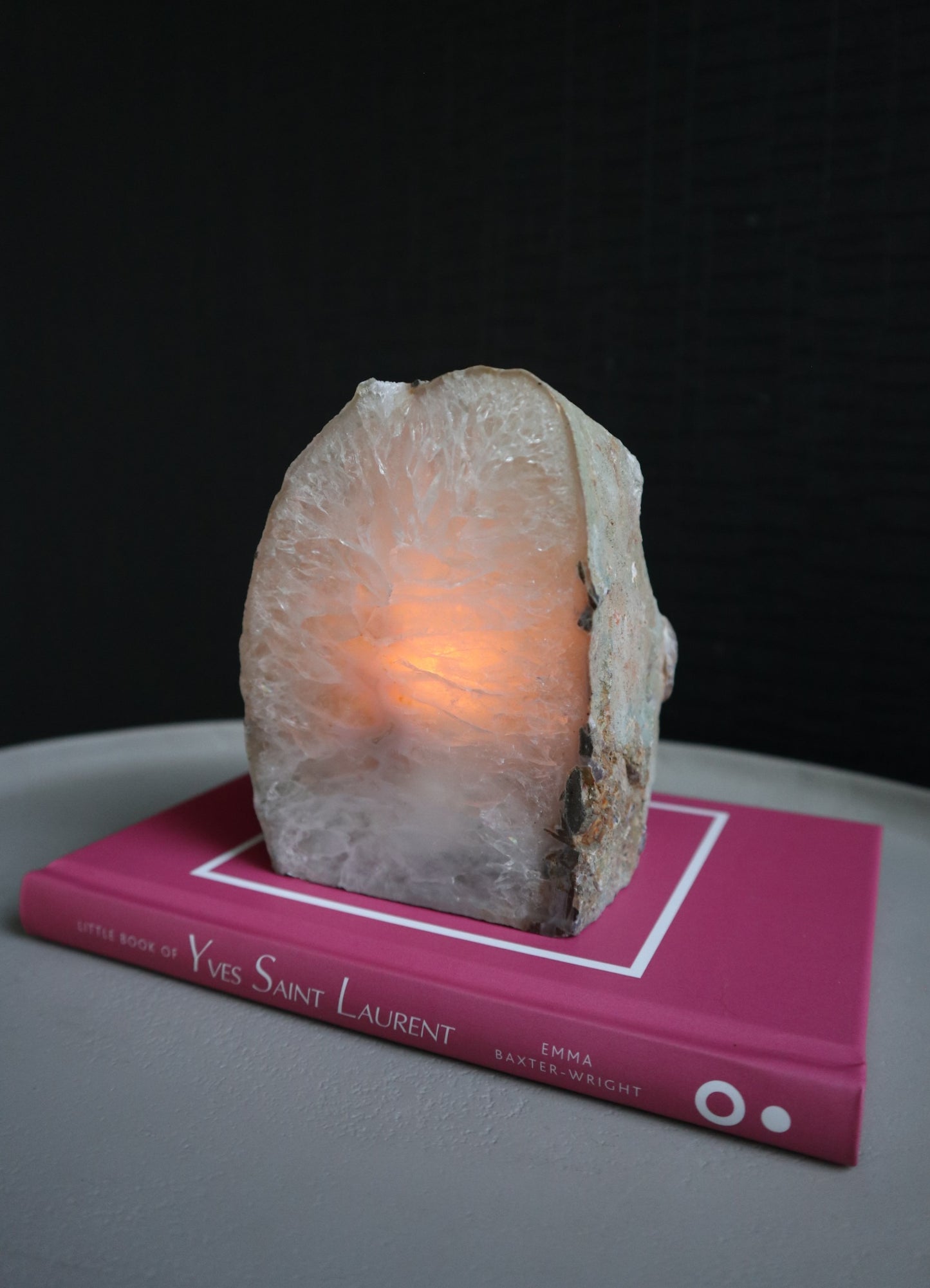 Agaat waxinelichthouder