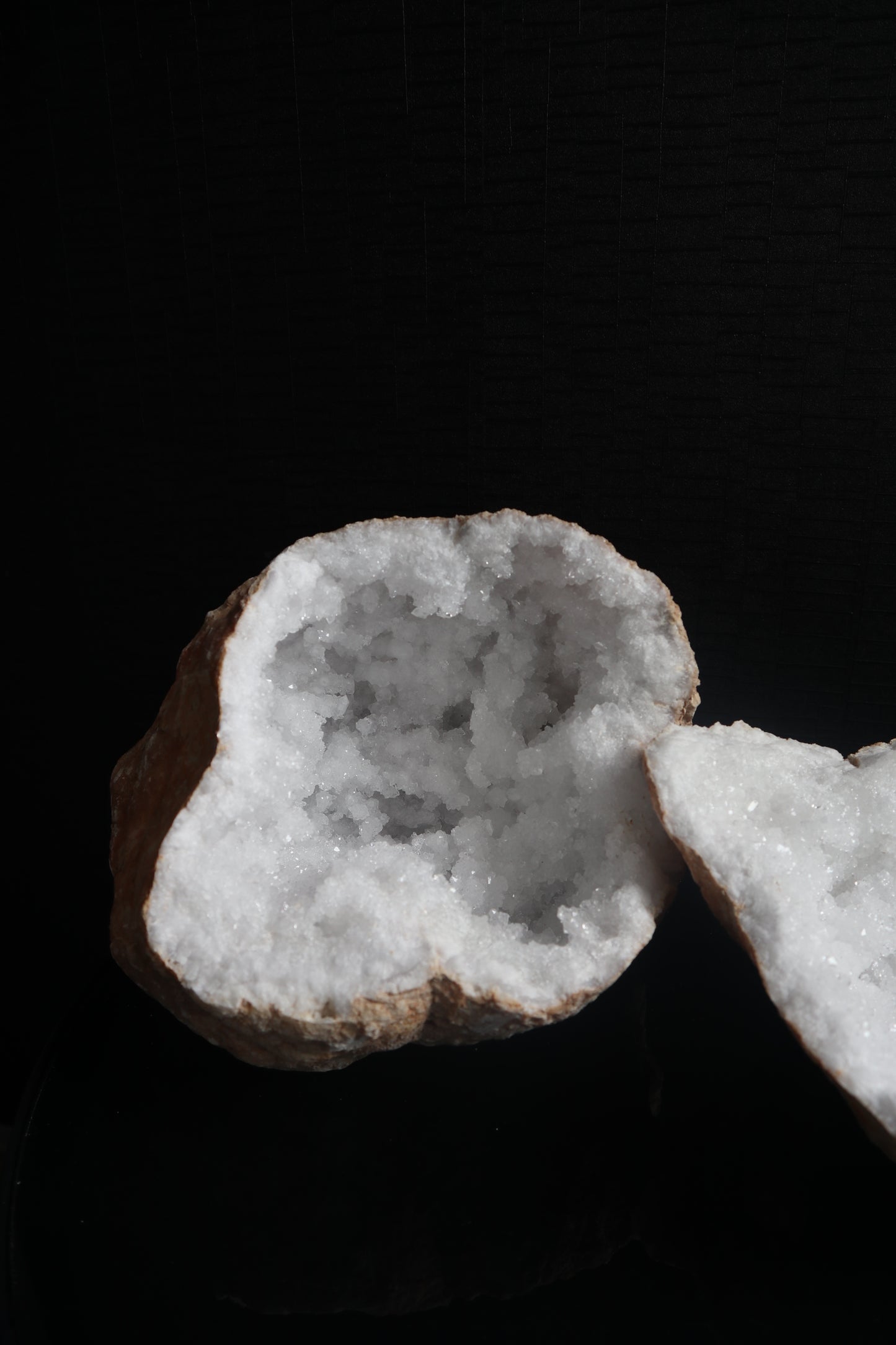 XXL Bergkristal Geode Paar 11.1KG