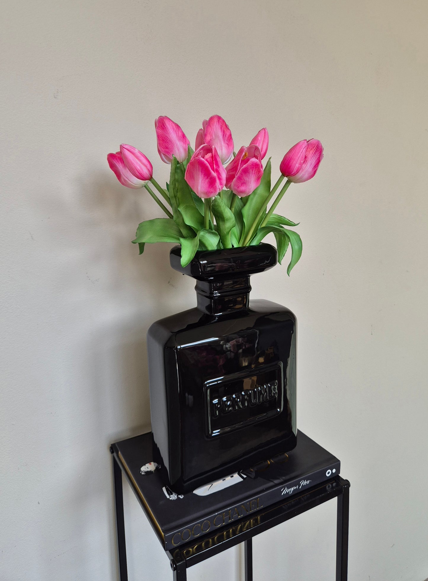 Zijden Tulpen | Roze/Wit | 5 Bloemen