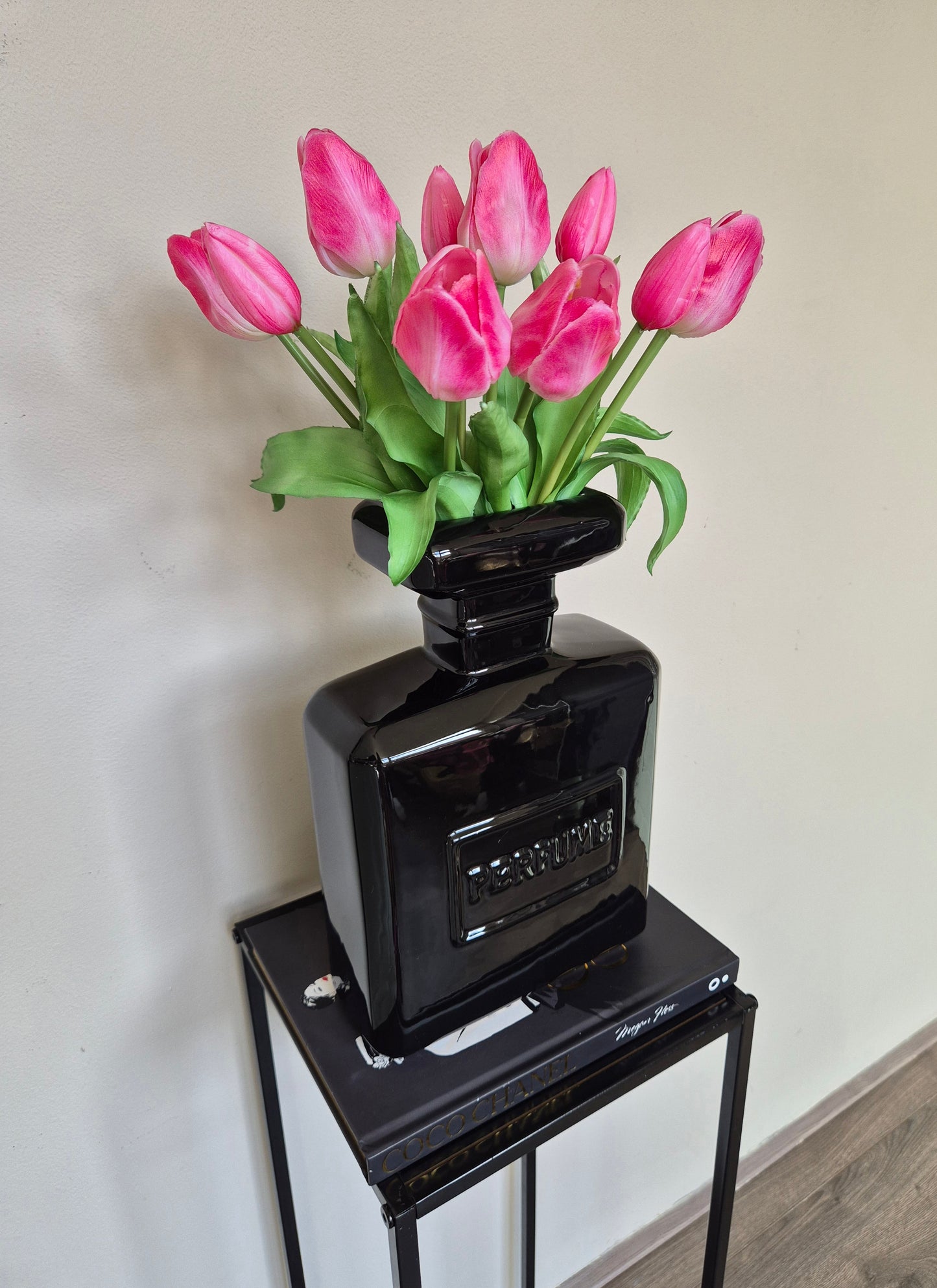 Zijden Tulpen | Roze/Wit | 5 Bloemen