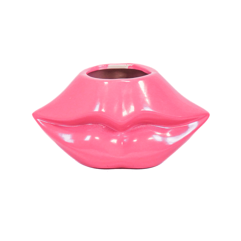 Lip Vaas | 21×19×11cm | Neon Roze | Housevitamin