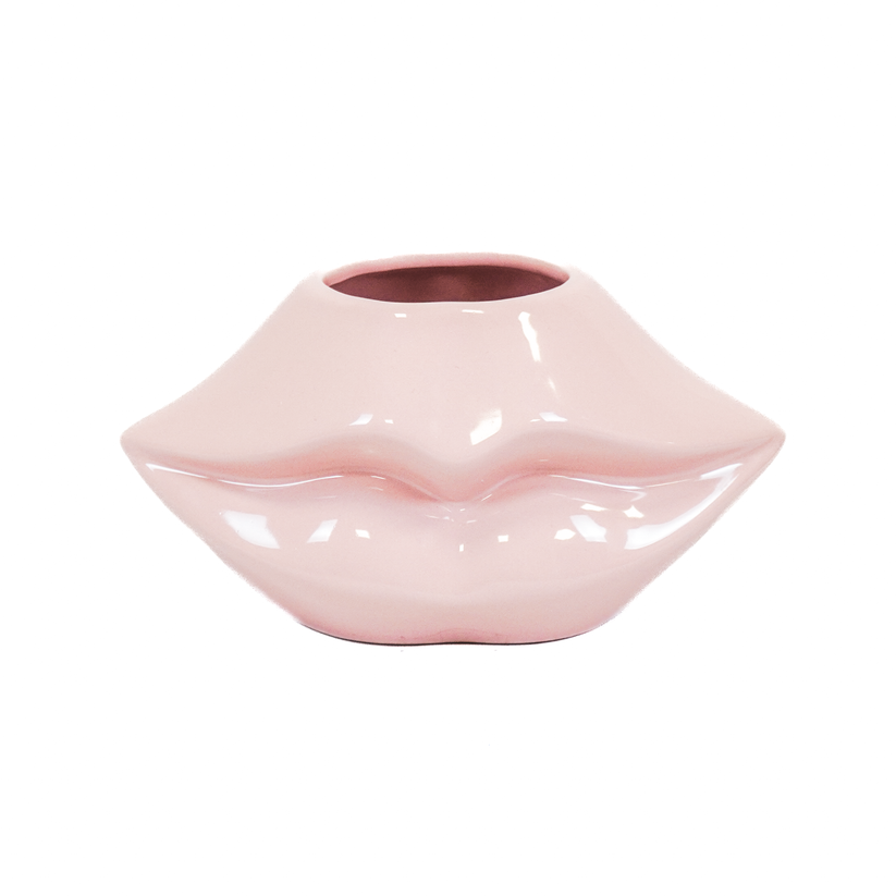 Lip Vaas | 21×19×11cm | Licht Roze | Housevitamin