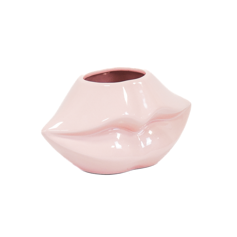 Lip Vaas | 21×19×11cm | Licht Roze | Housevitamin