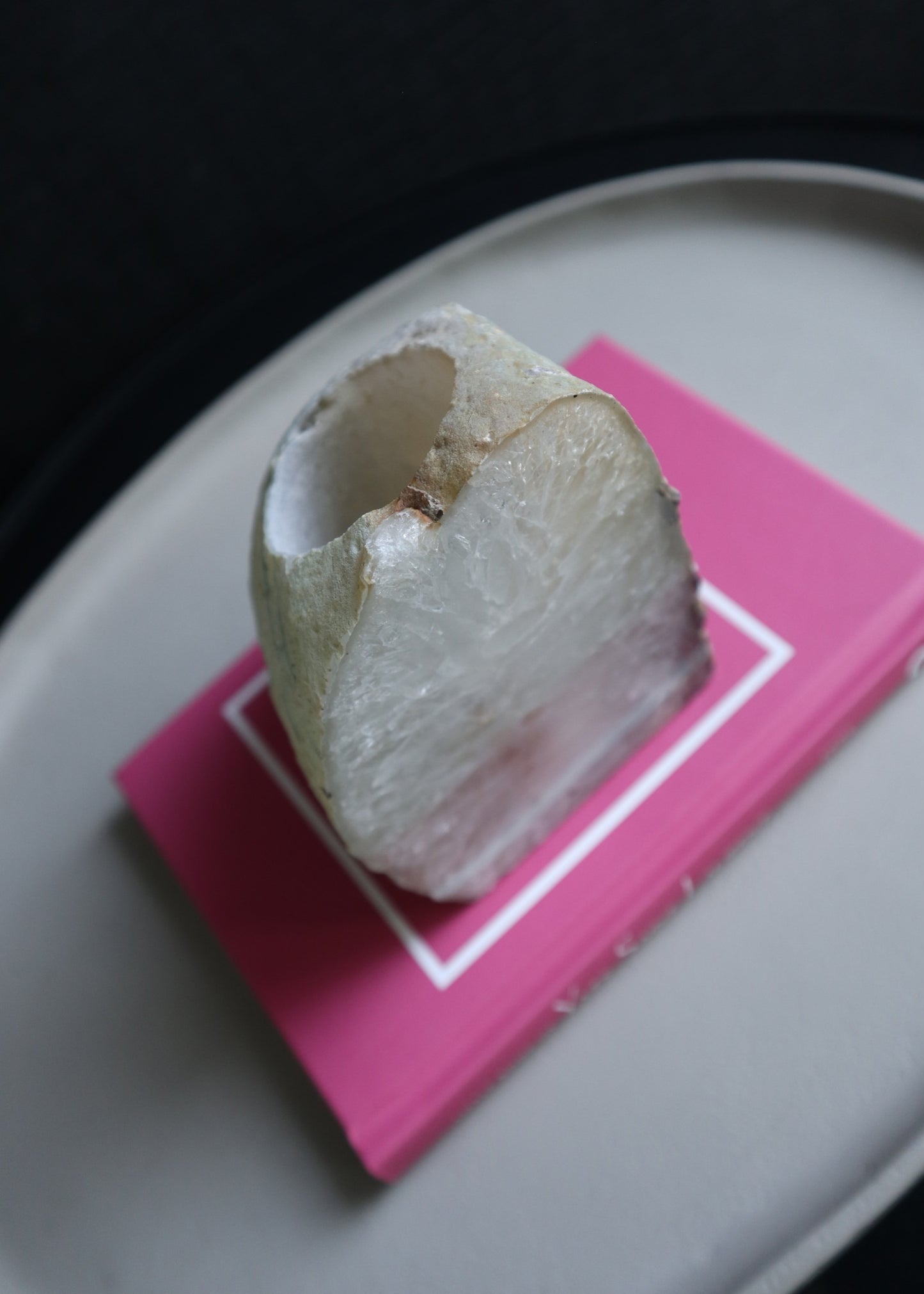 Agaat waxinelichthouder