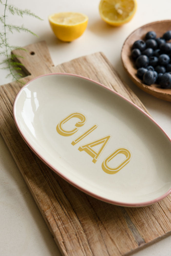 Bord Ciao | Ovaal | 21×12.5×2.5 cm