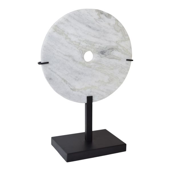 Marble ornament on metal base