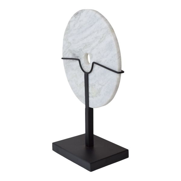 Marble ornament on metal base