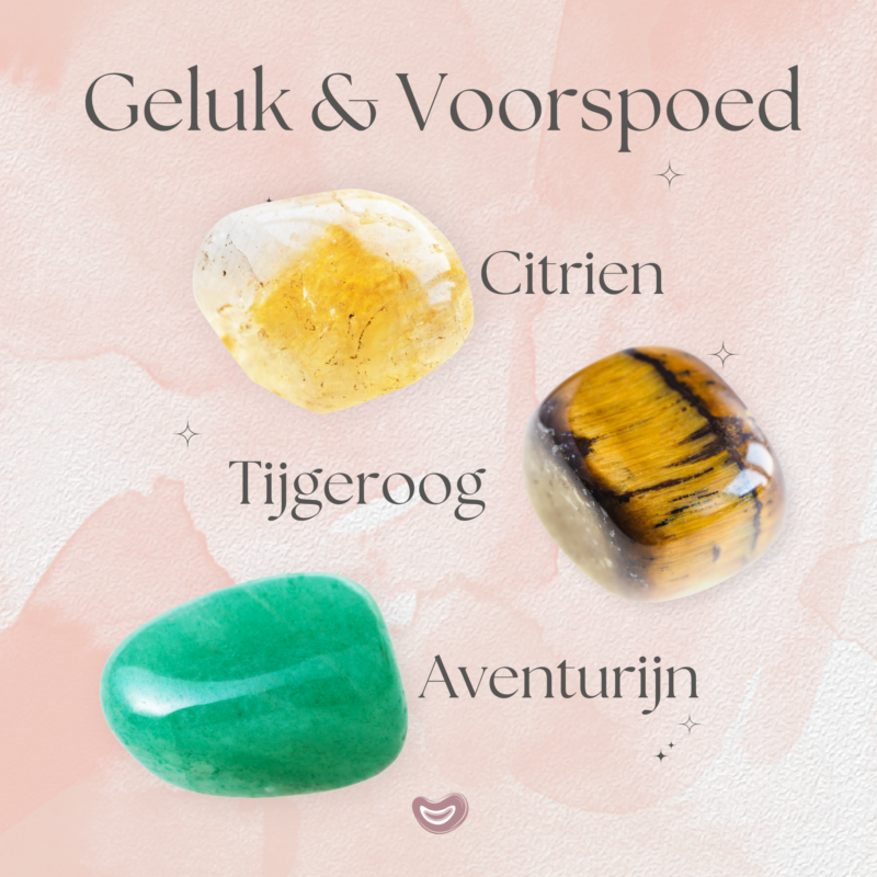 Een zakje vol geluk | Edelstenen Set