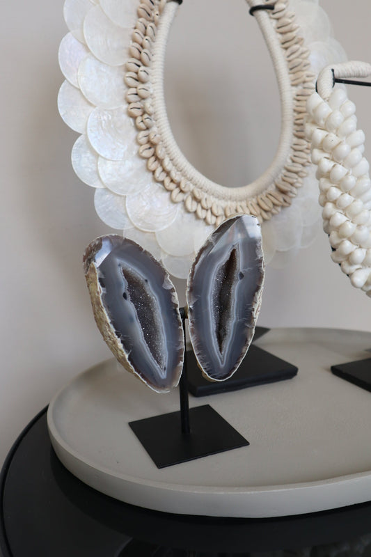 Agaat Vlinder op standaard | 907 gram