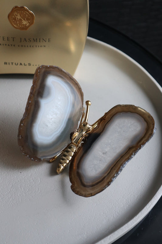 Agaat Vlinder | Edelsteen | Luxe Woonaccessoire