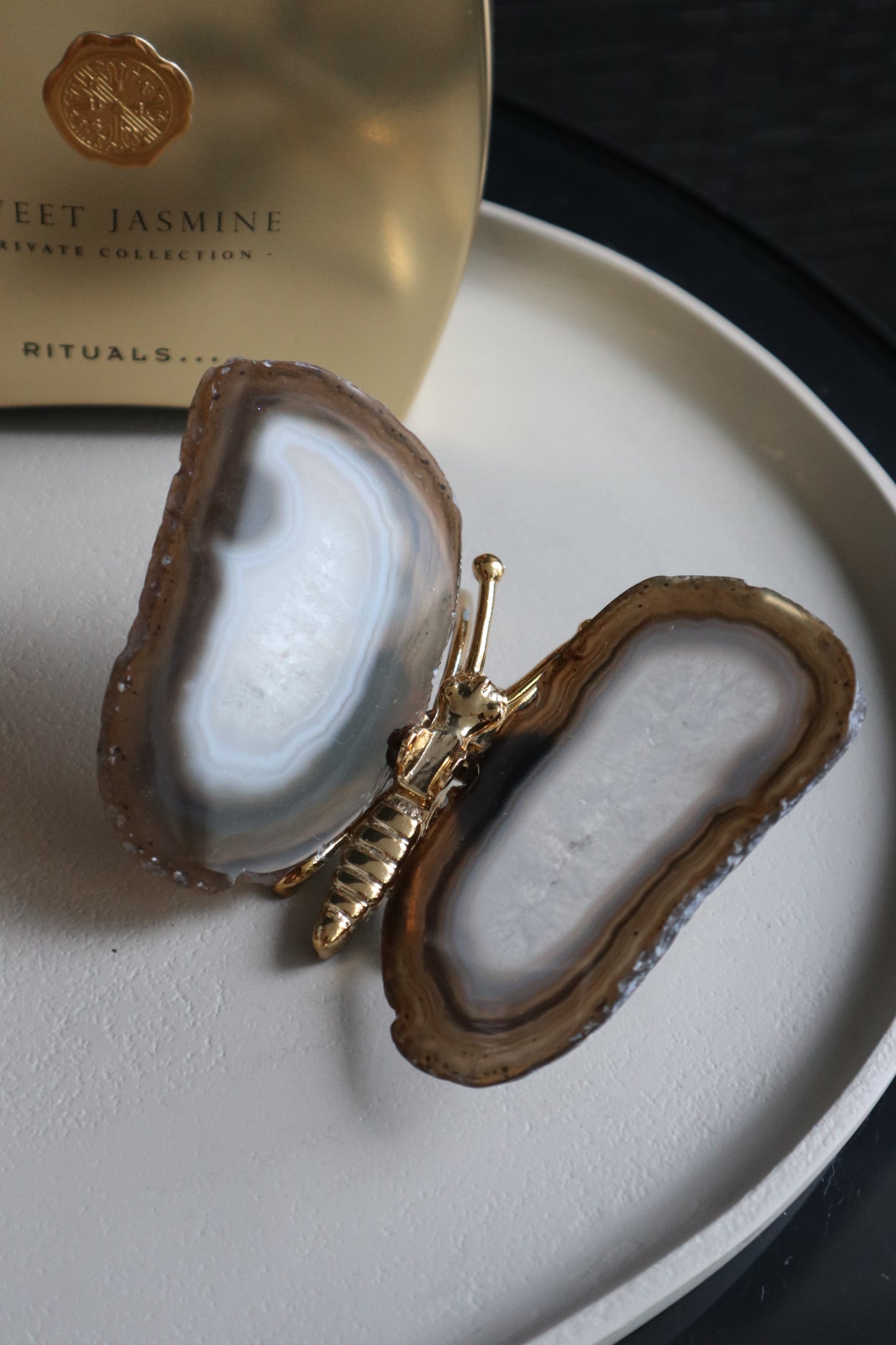 Agaat Vlinder | Edelsteen | Luxe Woonaccessoire