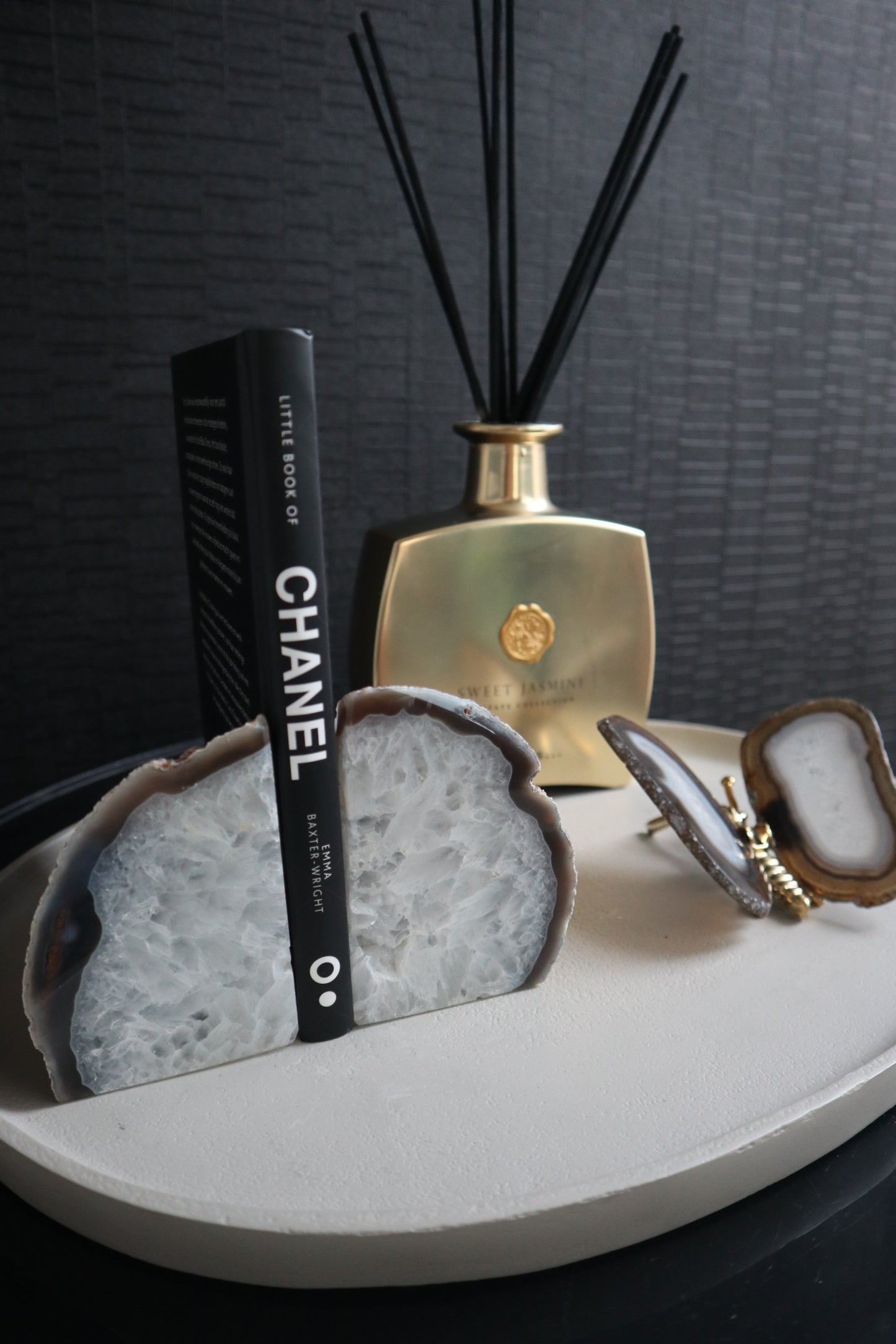 Agaat Boekensteun | Luxe Edelsteen Decoratie