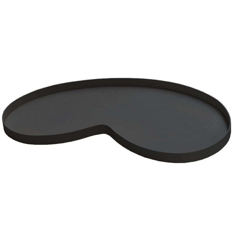 Dienblad Villeta | Zwart | Vase The World | L45 × B24 × H2cm | Kidney Tray
