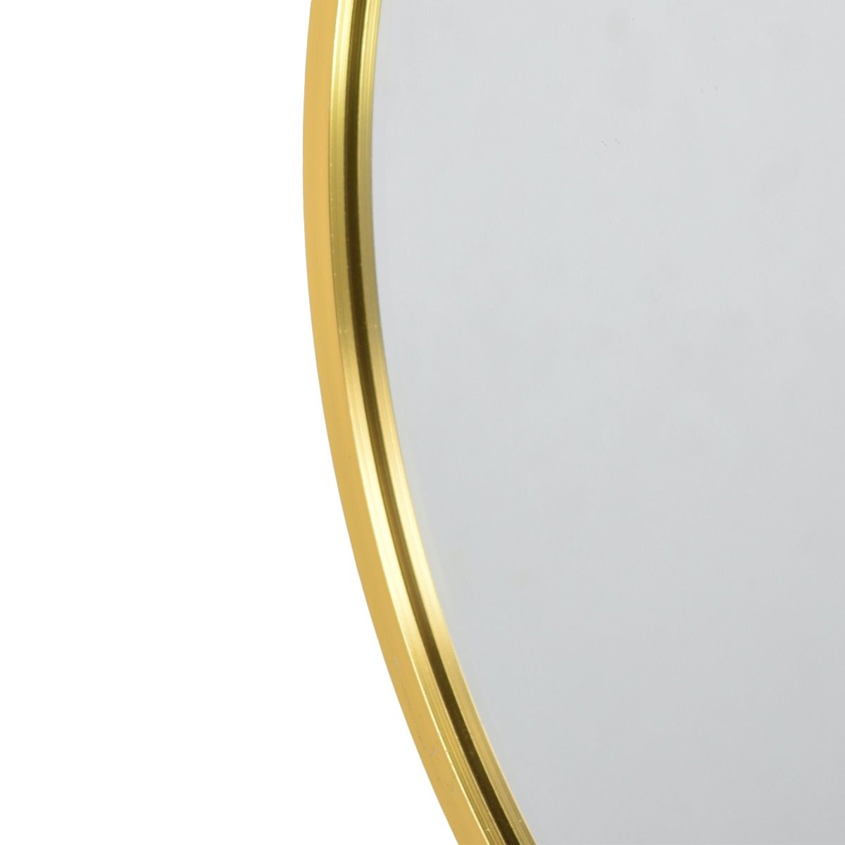 WALL MIRROR - GOLD - ALUMINUM Ø60